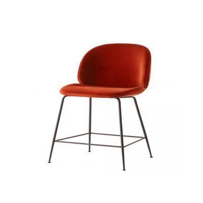Nova High Quality Dining Room Furniture Modern Fabric Lounge Bar Chair for Metal Foot