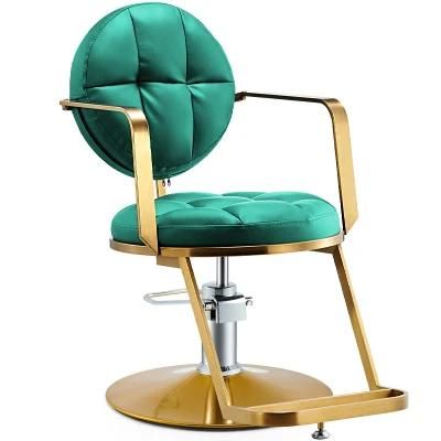 Hl-7248b Salon Barber Chair for Man or Woman with Stainless Steel Armrest and Aluminum Pedal