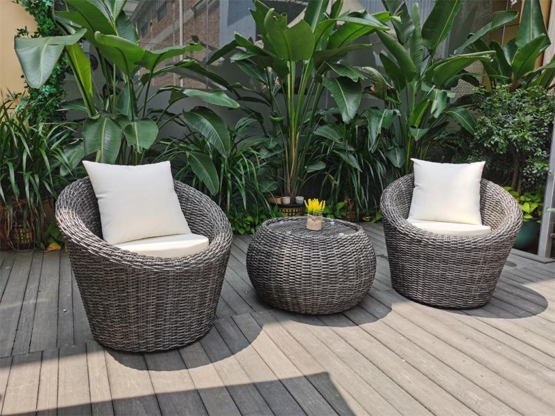Modern Rattan Outdoor Furniture Garden Outdoor Coffee Table and Chairs Set