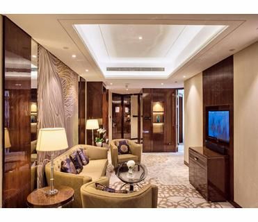 Dark Wood Veneer Luxury Hotel Presidential Suite Furniture Set