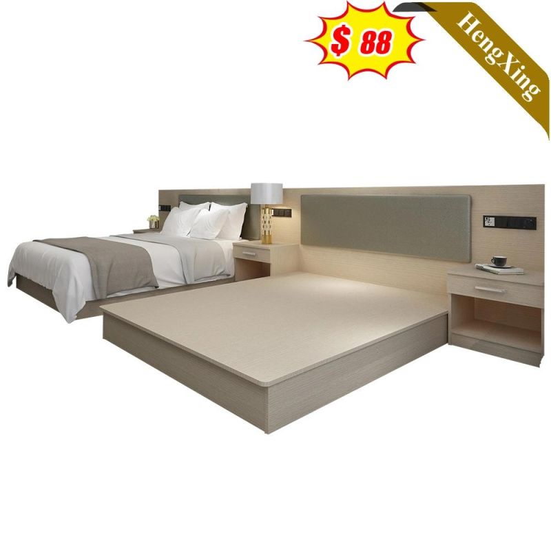 Made in China Modern Wooden Customized Home Living Room Set Hotel Bed Mattress Bedroom Furniture