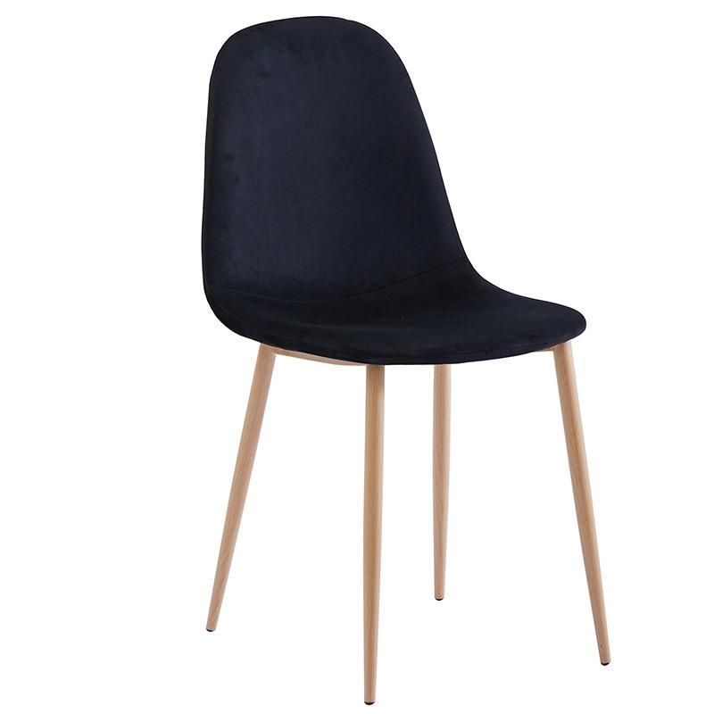 Modern Style Restaurant Furniture Leather Velvet Chair Stainless Stool Leg Design Dining Chair for Dining Room Banquet Garden