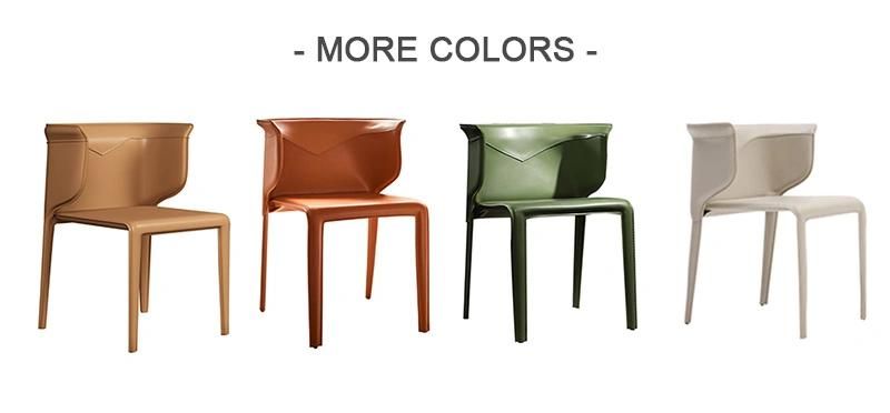 Home Office Leather Chair Nordic Kitchen Dining Chairs for Restaurant Furniture