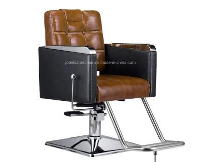 Beauty Salon Furniture Comfortable Use for Barber Shop Brown Barber Chair