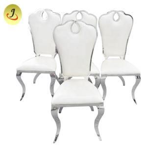 Foshan Furniture Stainless Steel Hotel Chair /White Fabric Dining Chair Restaurant