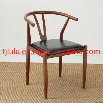 Factory Cheap Price Restaurant Furniture Modern Comfortable Y Style Wishbone Wooden Chair Stackable Leather Wicker Rattan Dining Chair