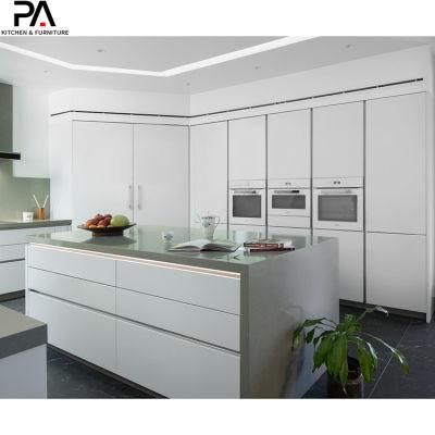 German Style Design Custom Made Gray Kitchen Cabinets