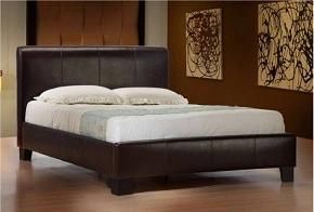 European Style Simple Design Leather Bed for Sale
