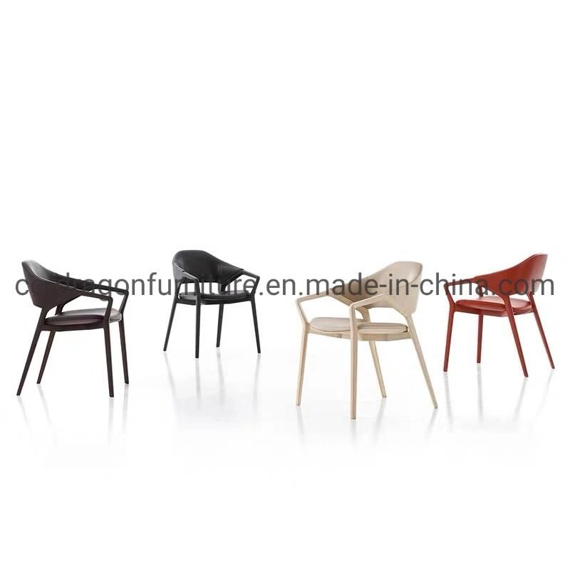 2022 Fashion Wooden Dining Chair with Leather for Home Furniture