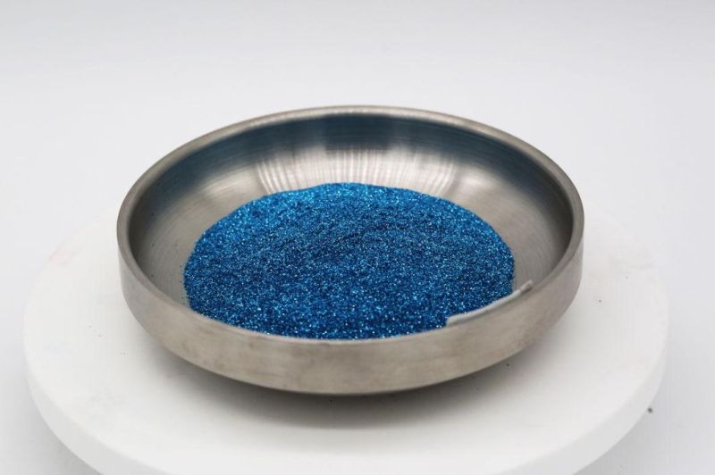 Bulk Wholesale Thick Polyester Holographic Size Customized Blue Color Extra Fine Glitter Powder for Leather Coating