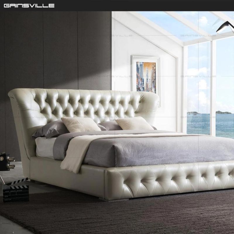 Modern Home Furniture European Furniture Bedroom Bed Double Bed Single Bed Wall Bed Gc1632