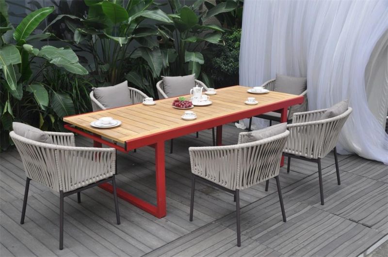 Hot-Sale Tensile Patio Furniture Garden Furniture Cast Aluminum Patio Furniture Cast Wooden Aluminum Patio