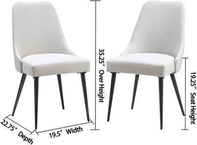 Manufaturer Luxury White Dining Chair with Armrest