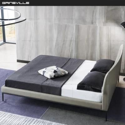 Hot Sale Modern King Bed Queen Bed American Import Leather Bed Wall Bed Gc1729