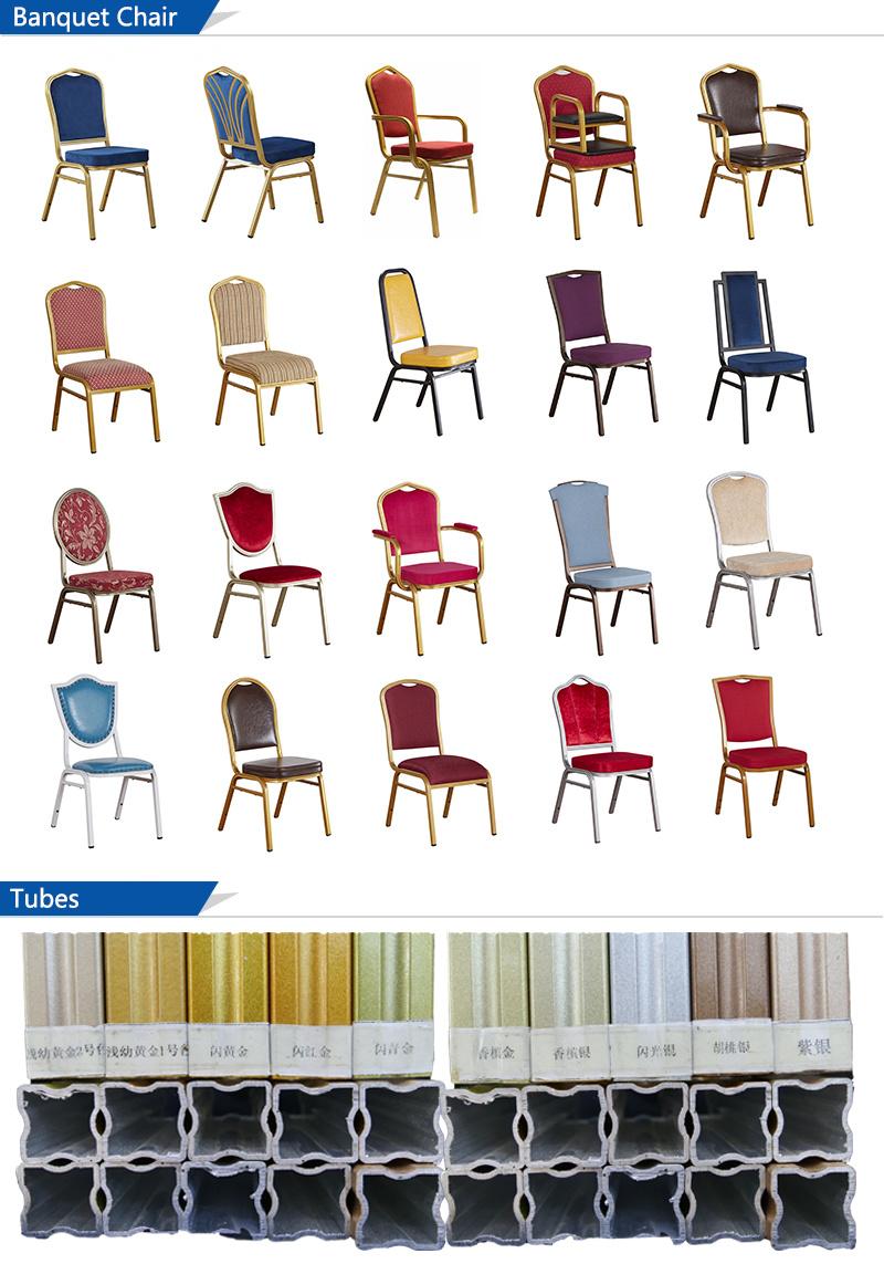 Restaurant Furniture Hot Selling Aluminium Leather Dining Chair Hotel Chair