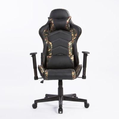 Synthetic Leather PC Office Gaming Chair, with Headrest and Lumbar Support