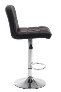 Metal Frame Rubber Ring LED PU Leather High Bar Stool