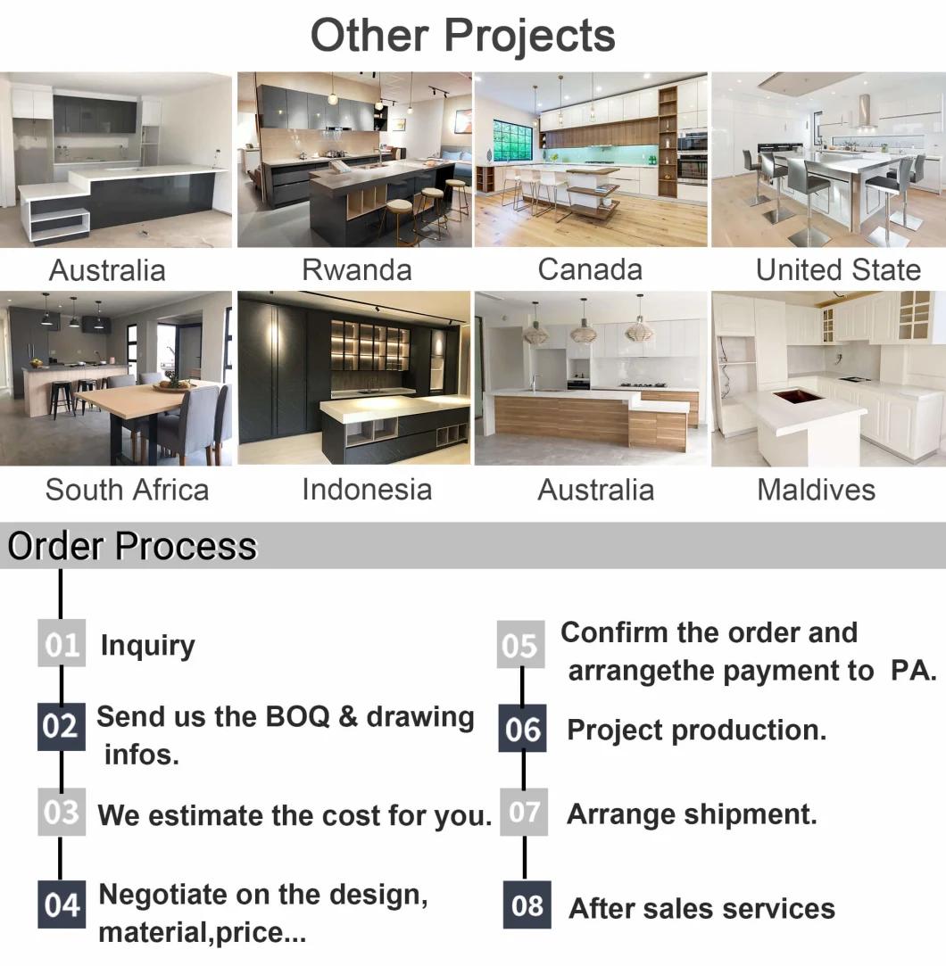 PA Aluminum Made Custom Poly Wood Kitchen Cabinet Manufacturers Vietnam up and Down Korean Kitchen Cabinet