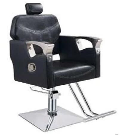 Hl-1184 Salon Barber Chair for Man or Woman with Stainless Steel Armrest and Aluminum Pedal