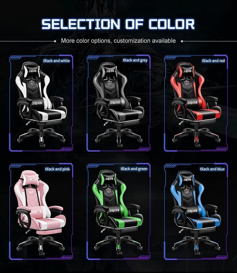 CE Approval PC Racing Computer Reclining Leather Silla Gamer Dropshipping Gaming Chair with Footrest