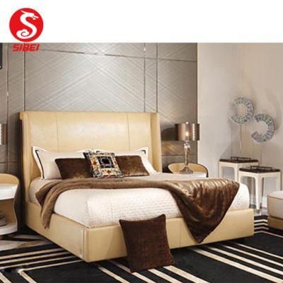 Wholesale Double and King Leather Modern Bedroom Furniture Home Bed