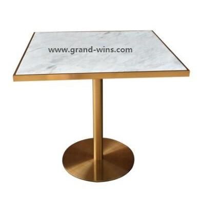 Fastfood Bistro Banquet Restaurant Dining Table Cafe Marble Coffee Table