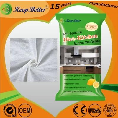 Factory Manufacture Hot Sale Kitchen Wet Wipes
