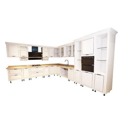 Custom White Classic Modular PVC Kitchen Cabinet