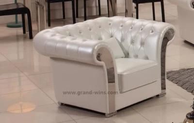 Hot Sale Tufted Chesterfield Leather Sofa French Antique Bedroom Furniture Sets