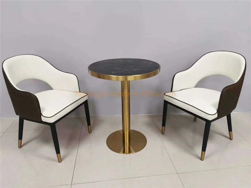 Vintage Industrial Metal Cafe Restaurant Furniture Table and Chair European New Dining Chair Modern Style Customize Banquet Leisure Chair