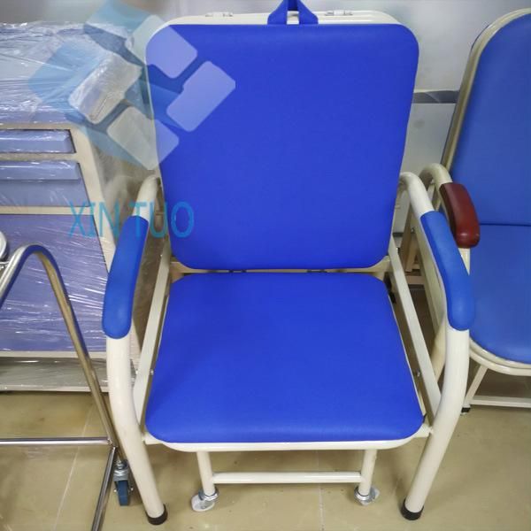 Hospital Adjustable Backrest Medical Used Epoxy Coating Infusion Chair