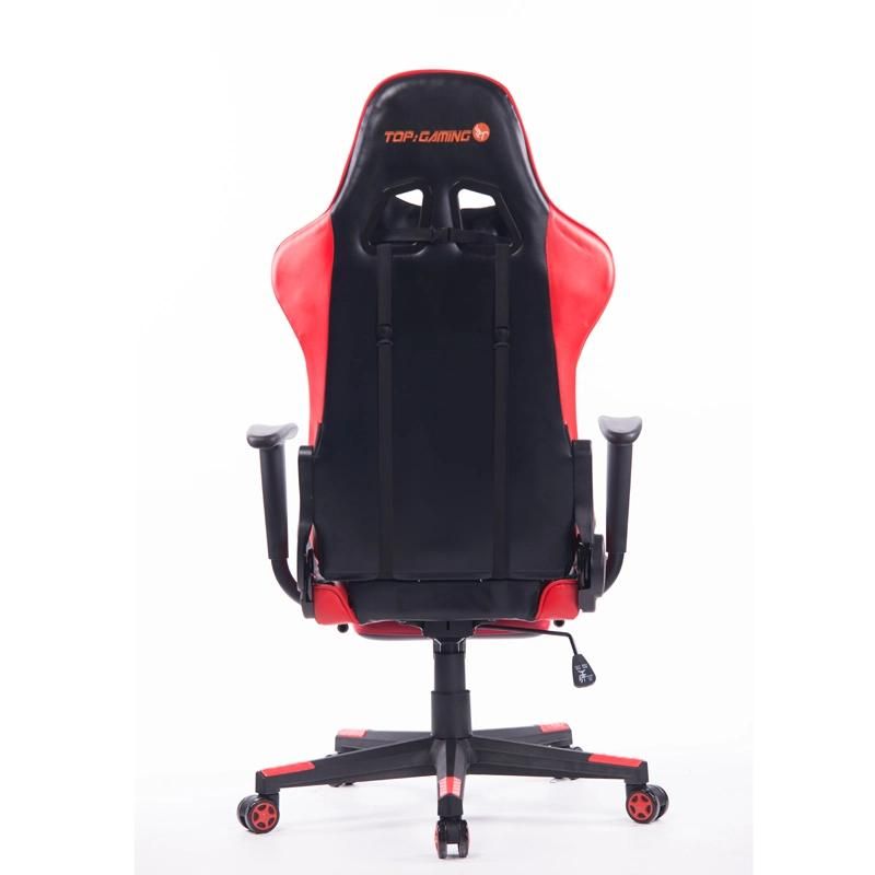 High Back Ergonomic Swivel Adjustable PU Leather Computer Silla Gaming Chair with Footrest