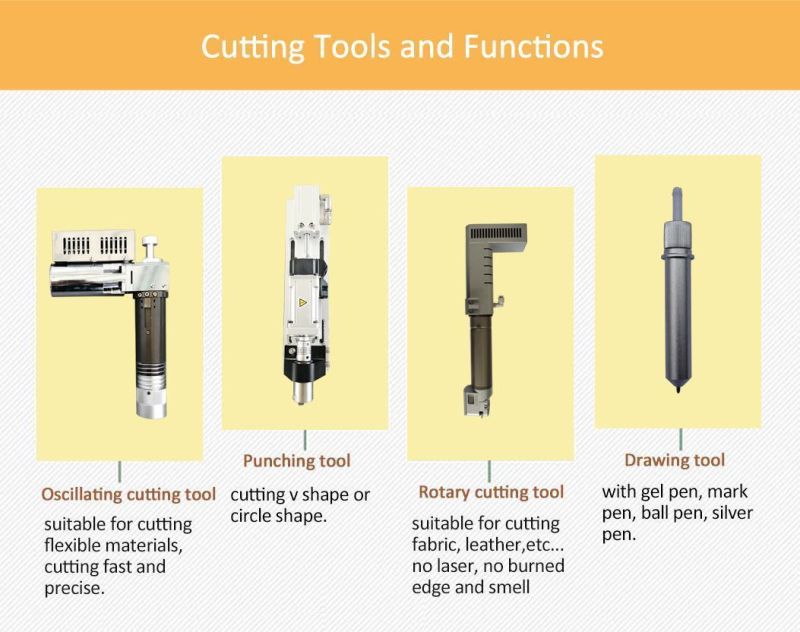 Yuchen Flat Bed Knife Cutting Machines with CAD Cam Software CNC Fabric/Leather Vibrating Knife Cutting Machine Price