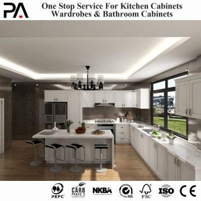PA New Model Standard Recycled Readymade Oak Solid Wood Kitchen Units Set Kitchen Cabinet
