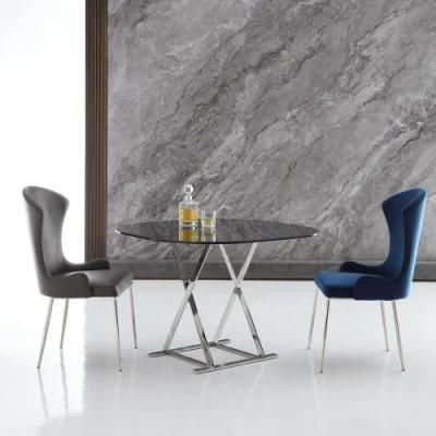 Sunlink Modern Home Furniture Steel Fabric Leather Dining Chairs
