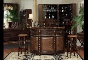 New Design Americe Style Wood Round Retro Bar Table