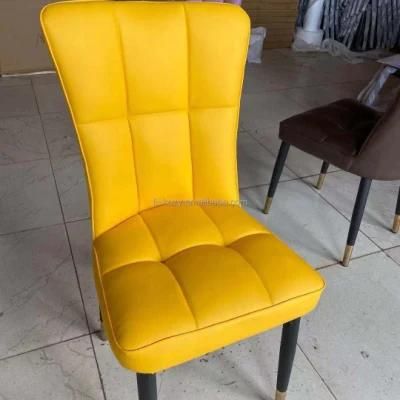2021 Modern Design Cheap Home Furniture PU Leather Dining Room Chairs Colorful Dining Chair