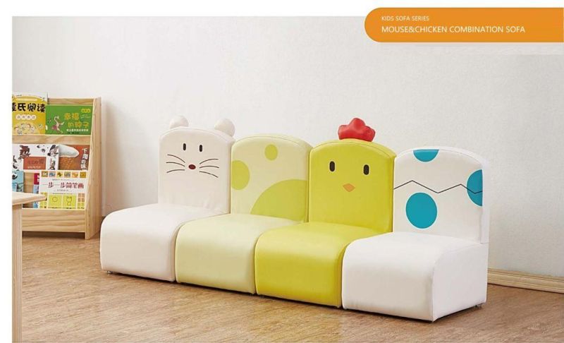 Hot Sale Nursery School New Design Cartoon Shaped Sofa, Toddler Cartoon Seating Sofa, Children Furniture Sofa, Day Care Center Sofa