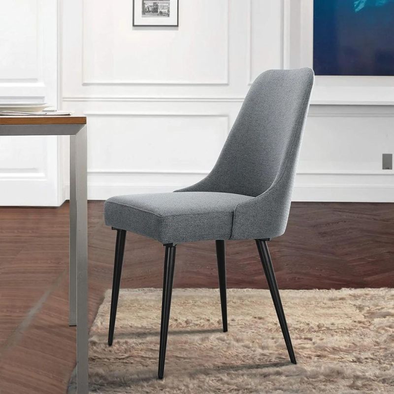 Hot Sale North America Style Upholstered Dining Cafe Hotel Armrest Dining Chair