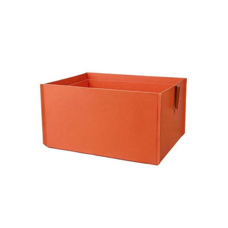 Factory Customized Leather Storage Box Storage Box Clothes and Hats Intermediate Drawer Storage Box Clothes Sorting Box