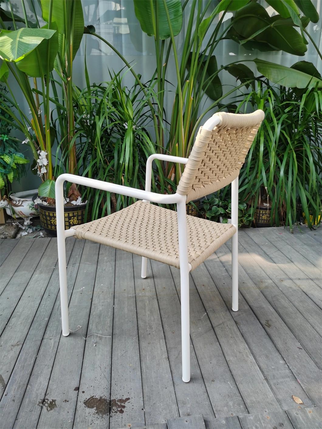 Outdoor New Style Wooden Garden Patio Outdoor Rattan Furniture Chair