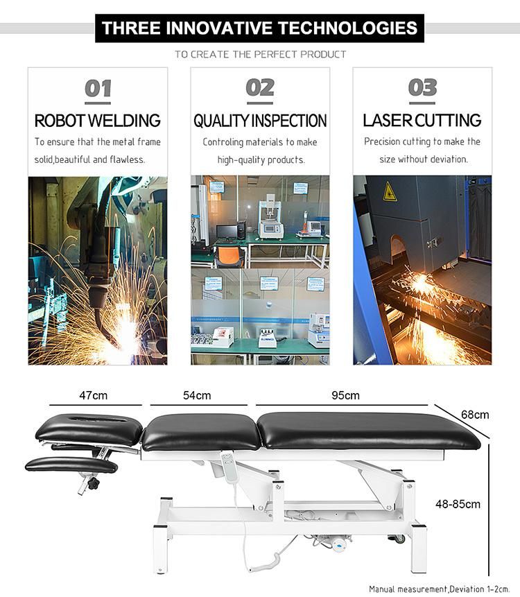 Medical Equipment Electric Treatment Table Hospital Bed with 2 Motors