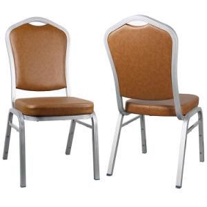 Modern Design Stacking Restaurant Aluminum Dining Banquet Chair (HM-S007)