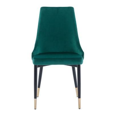 China Wholesale Modern Style Home Furniture Velvet Furniture Upholstered Leather Dining Chairs