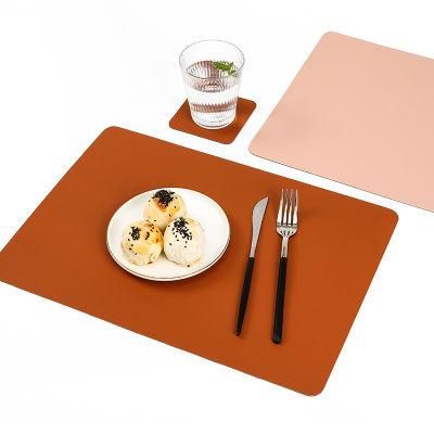 PVC Placemat Custom Pad Gold Place Mats Clear Protector Waterproof Transparent Desk Dining for Kitchen Flower Table Mat