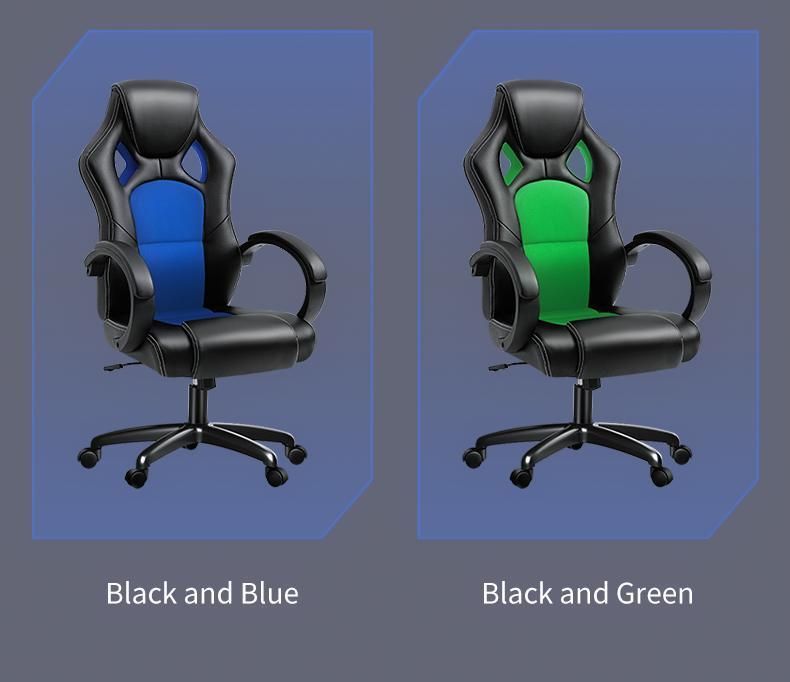 High Quality Ergonomic Adjustable PU Leather Mesh Swivel Racing Style Office Task PC Computer Silla Gamer Gaming Chair