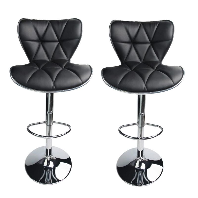 Modern Design Home Bar Furniture Bar Stool with Back Stainless Steel Legs Bar Chair