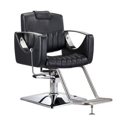 Hl-1181 Salon Barber Chair for Man or Woman with Stainless Steel Armrest and Aluminum Pedal