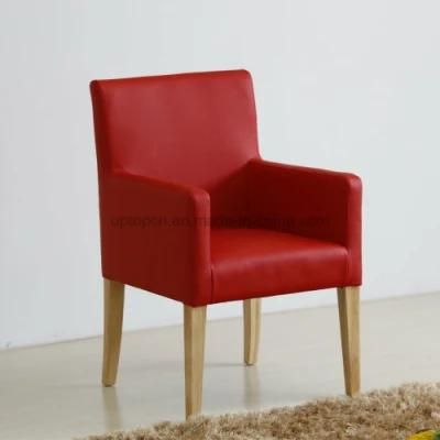 Leather Armchair Ruby Red Chair for Dining (SP-HC620)