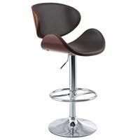 High Bar Stool Adjustable Saddle Seat Chair with Footring